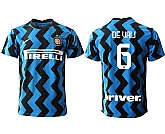 2020-21 Inter Milan 6 DEVRIJ Home Thailand Soccer Jersey,baseball caps,new era cap wholesale,wholesale hats